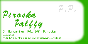 piroska palffy business card